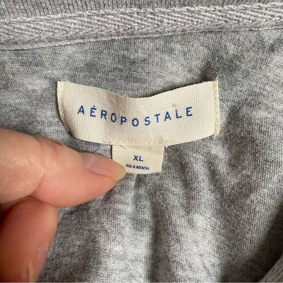 Aeropostale Rainforest Floral Polo Shirt Gray Sz XL - Picture 10 of 12